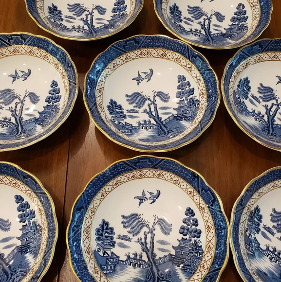 Coupe Cereal Bowl Set - Booths Real Old Willow - Picture 3 of 8